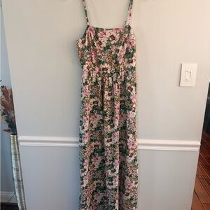 NWOT Lily Rose Floral Dress with Pink and Green Hues